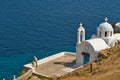 The beautiful little chapel below the Pigadia cemetery on Karapathos island